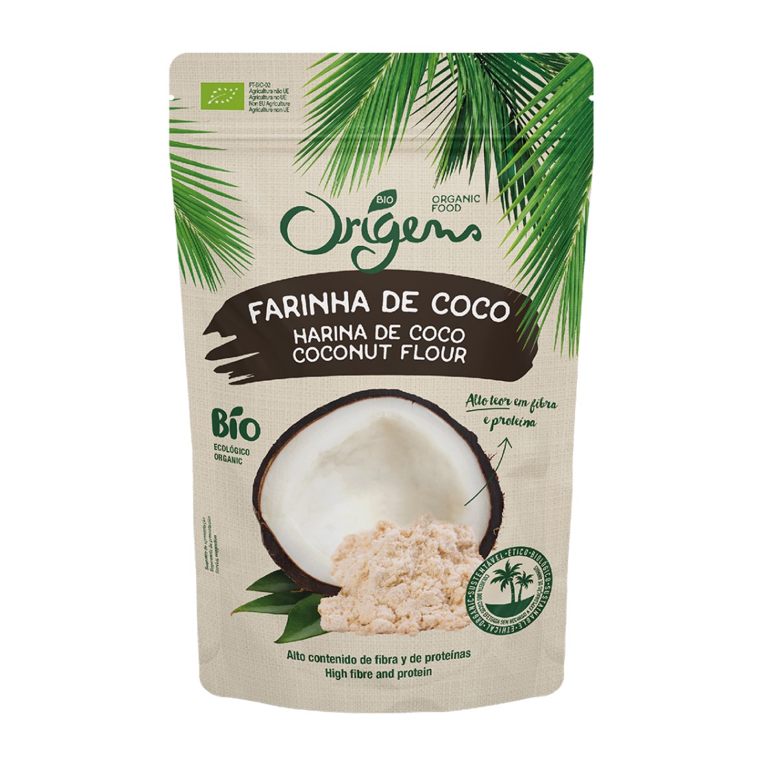FARINHA DE COCO ORIGENS BIO 250G