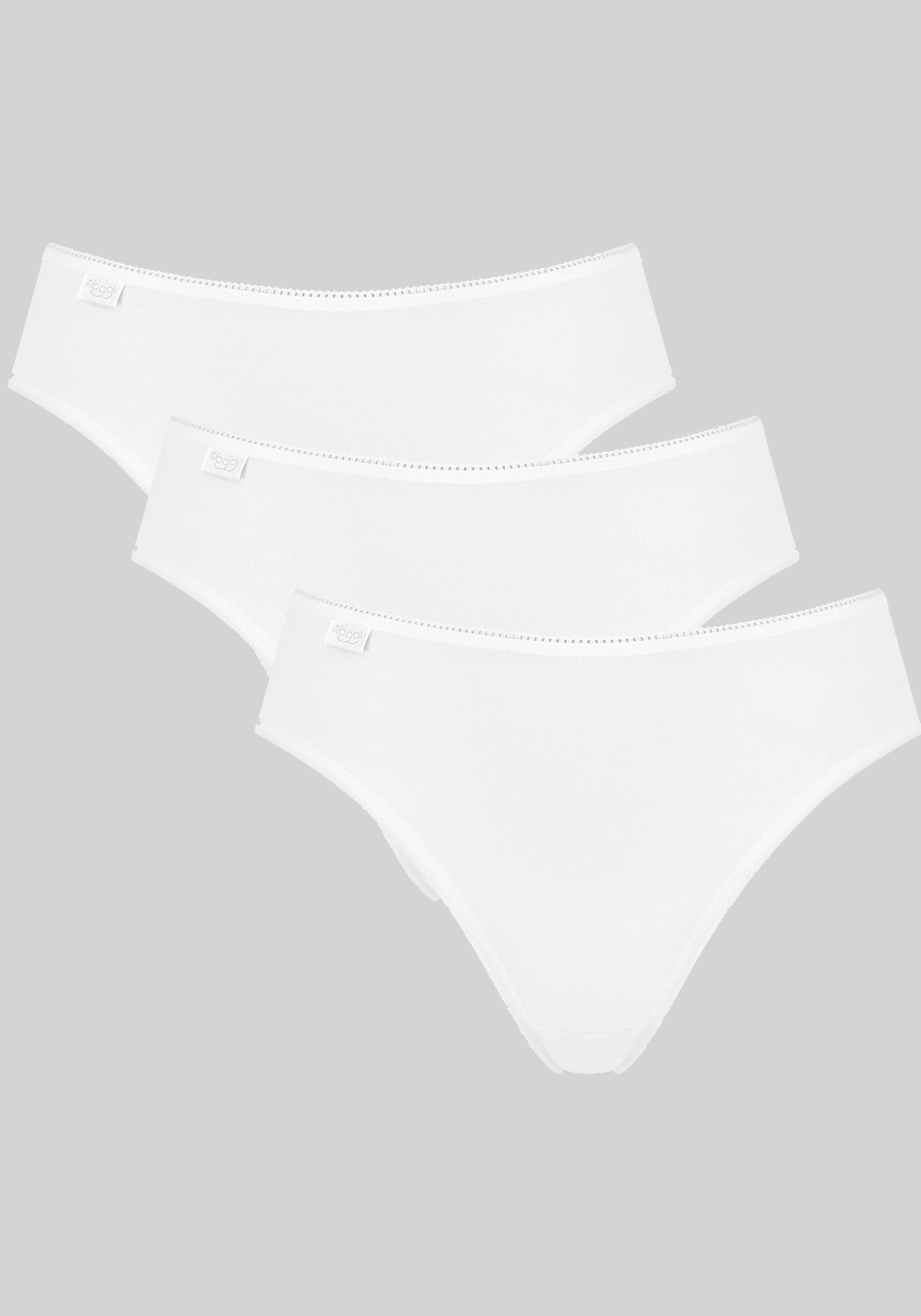 sloggi Taillenslip »24/7 Cotton«, elastischer Bund mit Spitze, flache Nähte, Baumwollmischung, weich