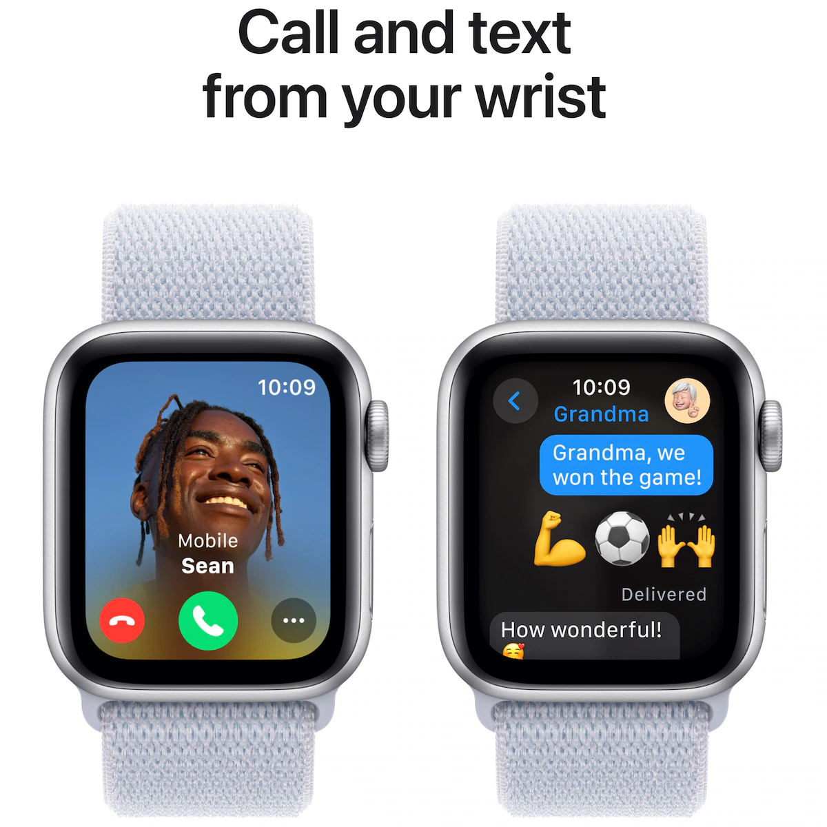Apple Watch SE 2nd Gen 44mm GPS (Sølv Alu/Blå Sky sport loop)