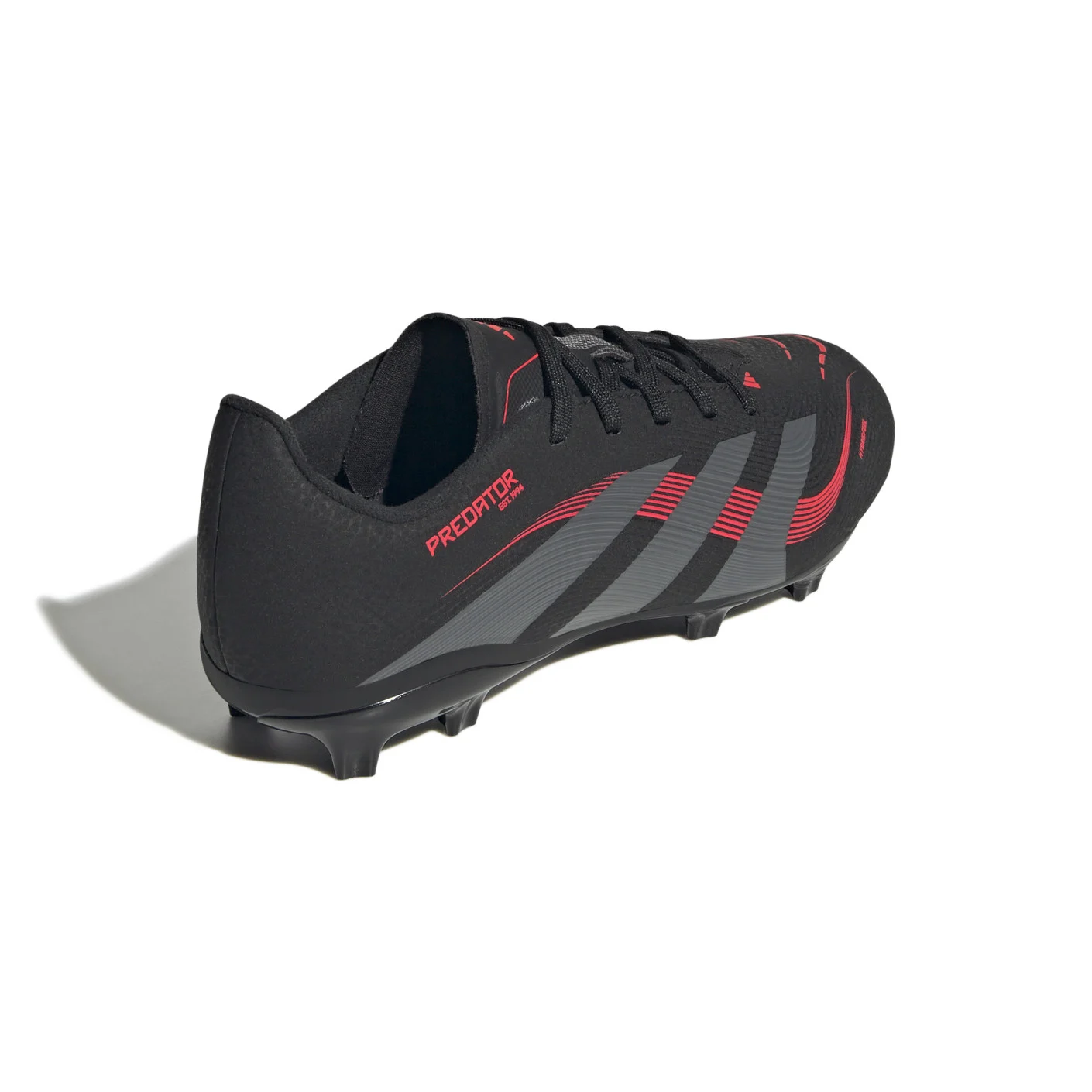 Adidas Predator League Gras / Kunstgras Voetbalschoenen (MG) Kids Zwart Grijs Rood
