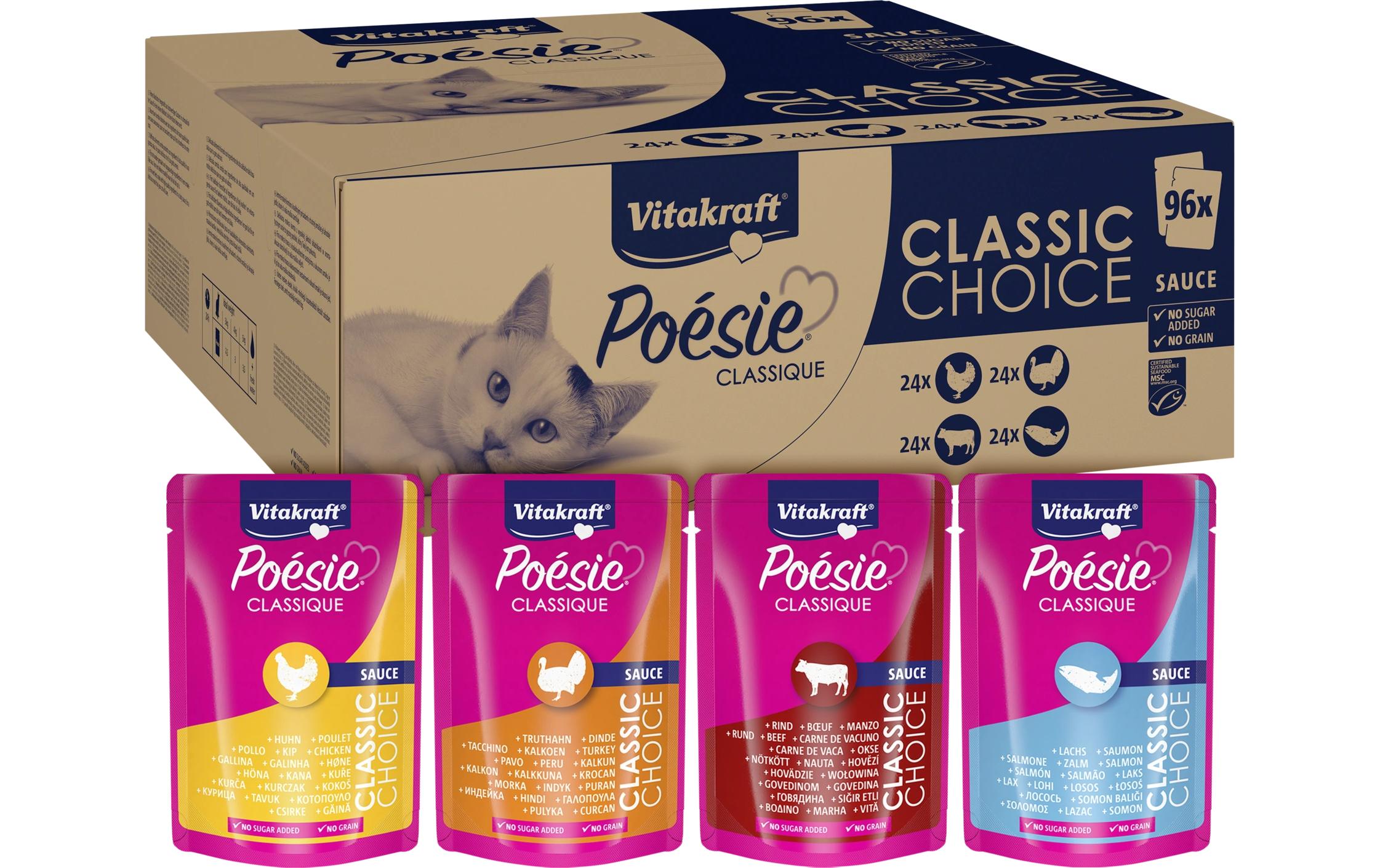 Mega Pack Poesie Classique 96 StückAlleinfuttermittel für ausgewachsene Katzen