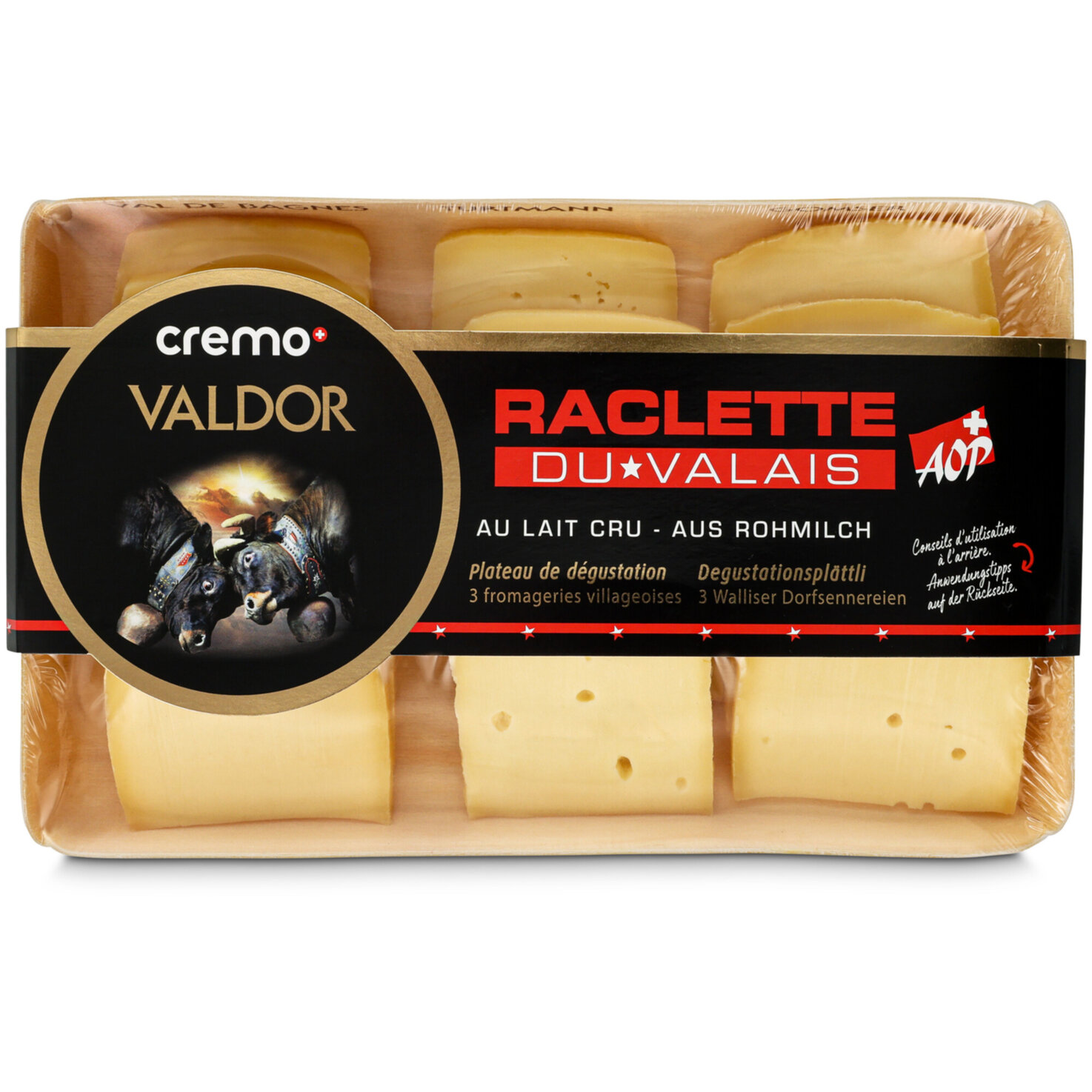 Valdor Raclette-Käsescheiben Plättli ca. 600g