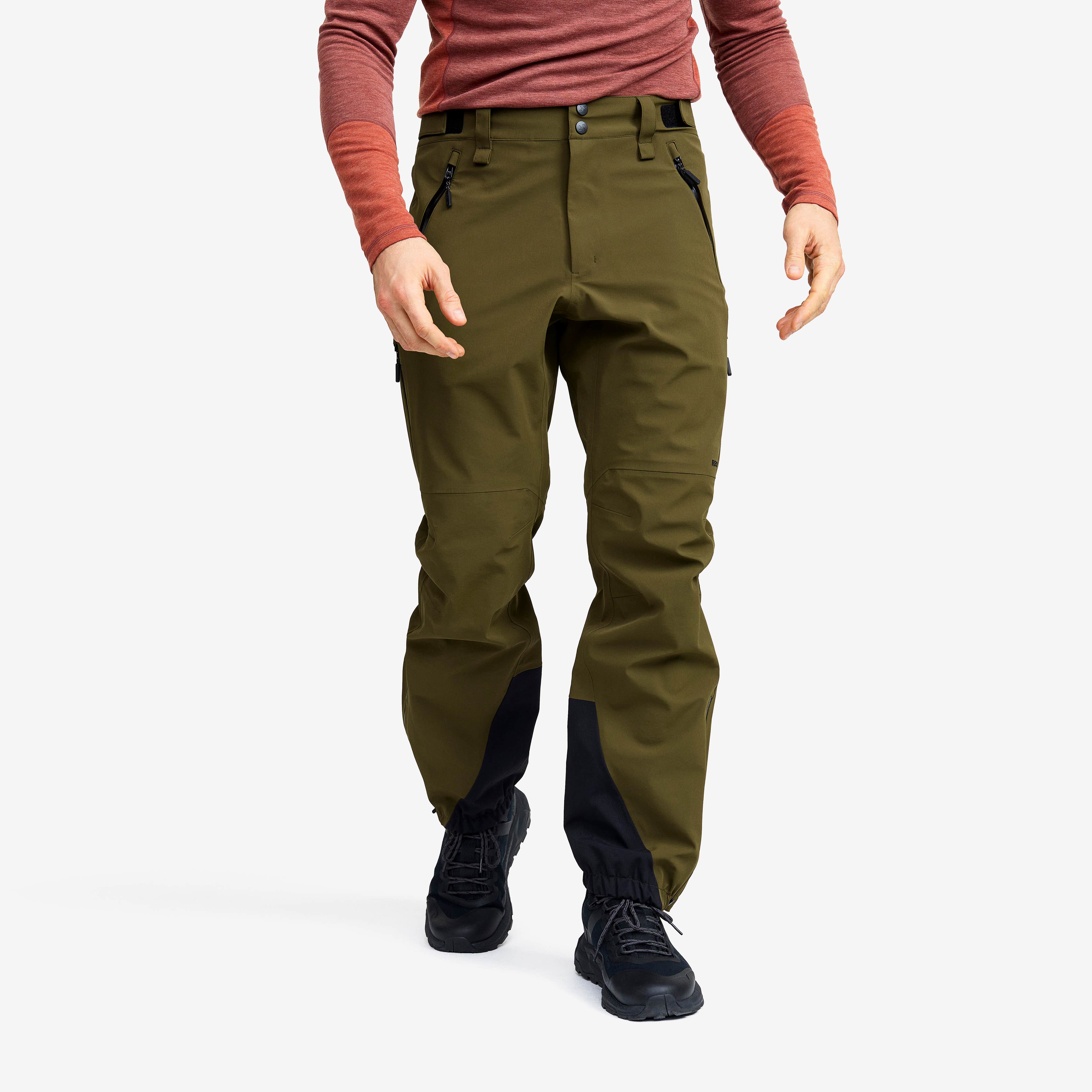 Cyclone 3L Shell Pants Herre Dark Olive