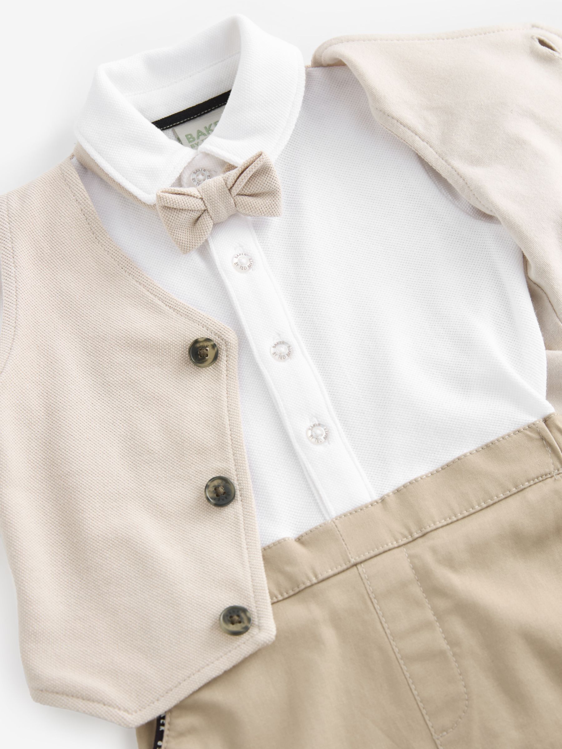 Baker by Ted Baker - Stenen 100% katoenen nette romper met strik