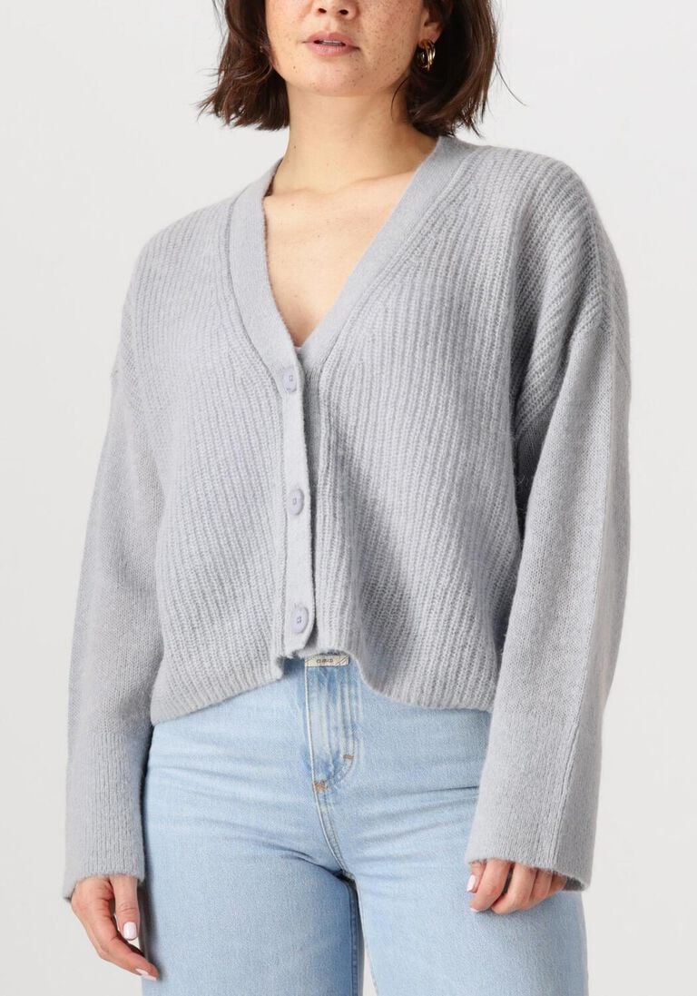 blauwe dante6 vest utah cropped cardigan