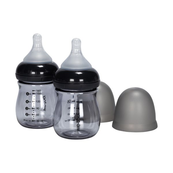 We-Too Standaardfles PPSU - 160 ml - Black - 2-pack