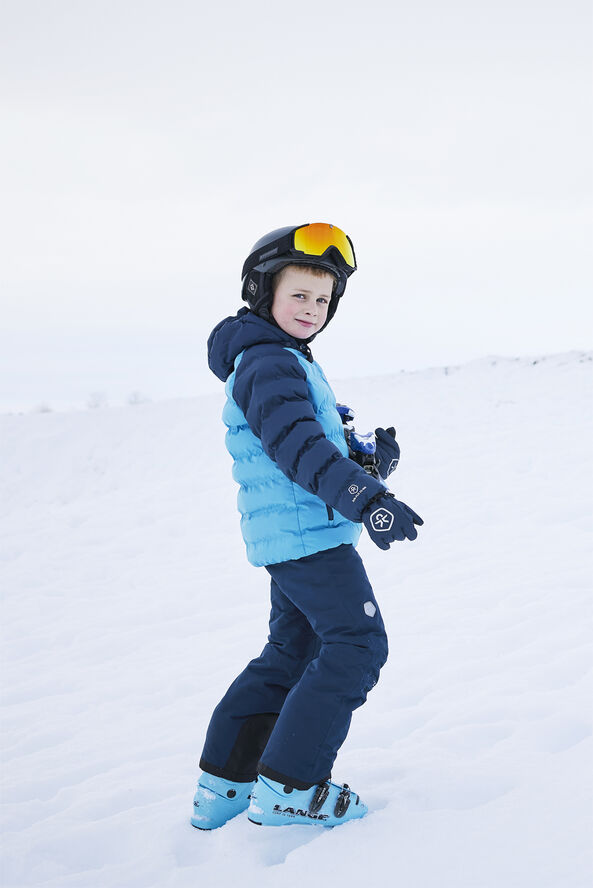 Color Kids Gloves - Waterproof - Recycled Total eclipse