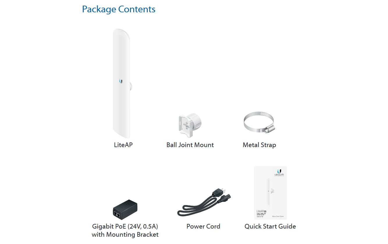 WLAN-Bridge LAP-120 LiteAP-ACAirMAX LiteAP AC Access Point