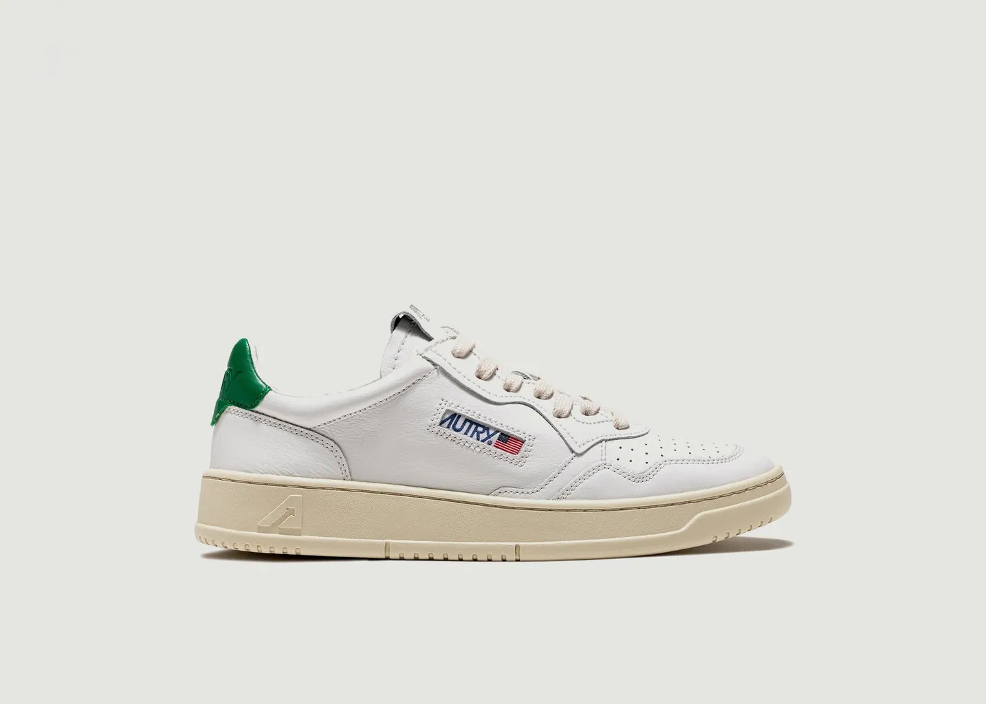 Baskets Medalist Low en Cuir Blanc AUTRY