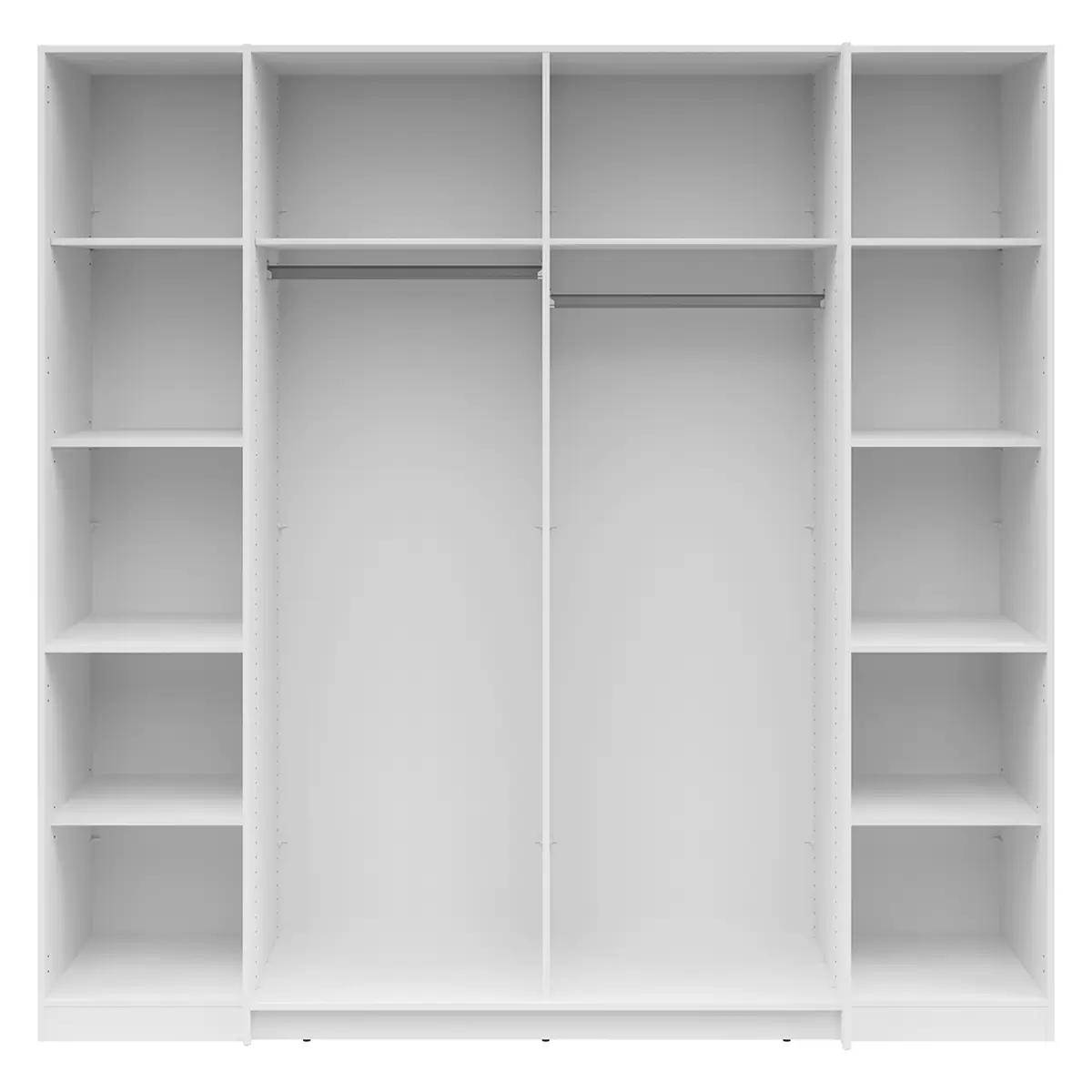 Kleiderschrank 4trg. Felsberg weiss,Artisan Eiche
