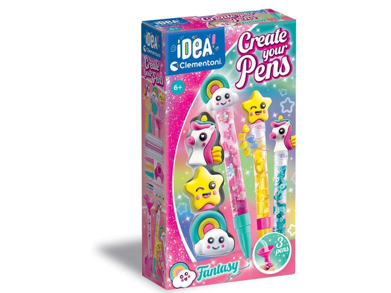 Clementoni Bastelset Deine Stift-Kreationen – Fantasy Bastelspielzeug