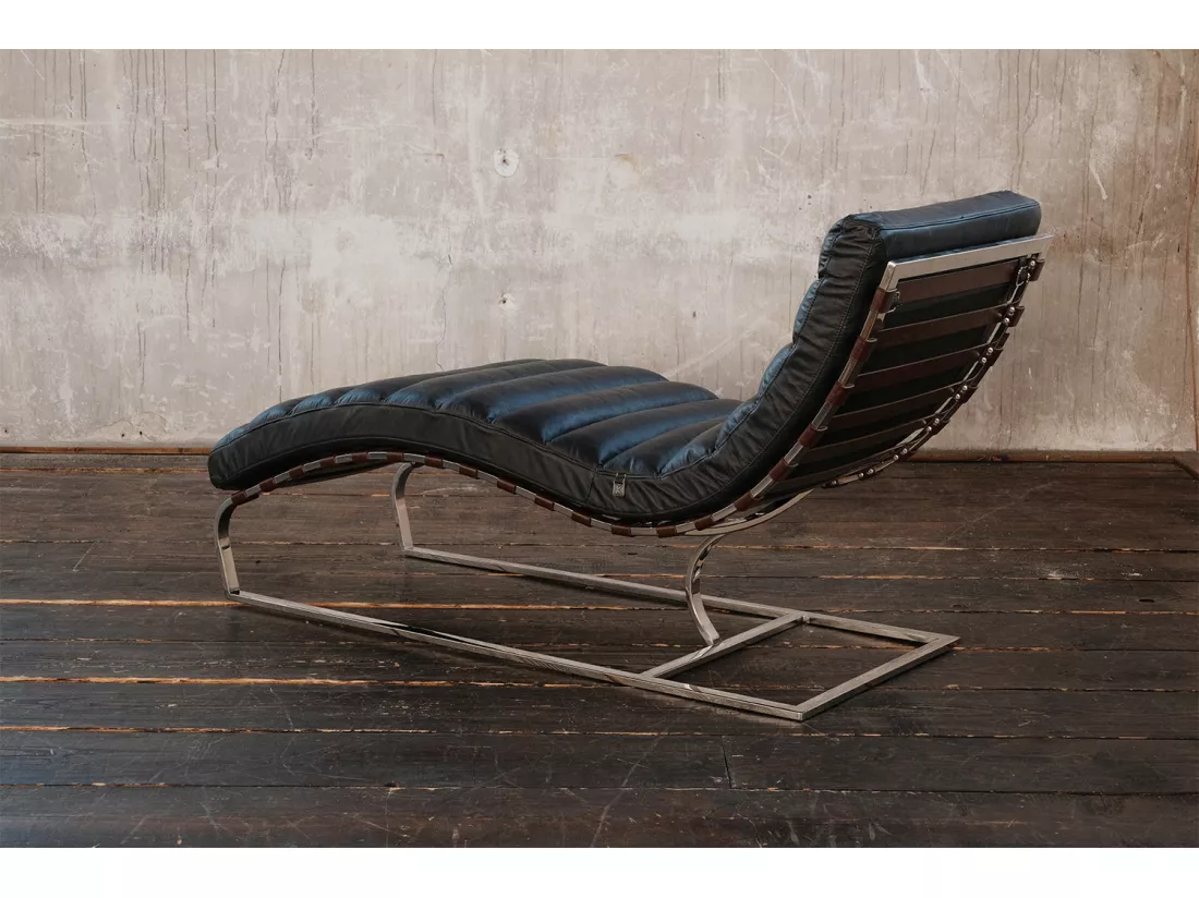 Fauteuil - Noir cuir - SIRY
