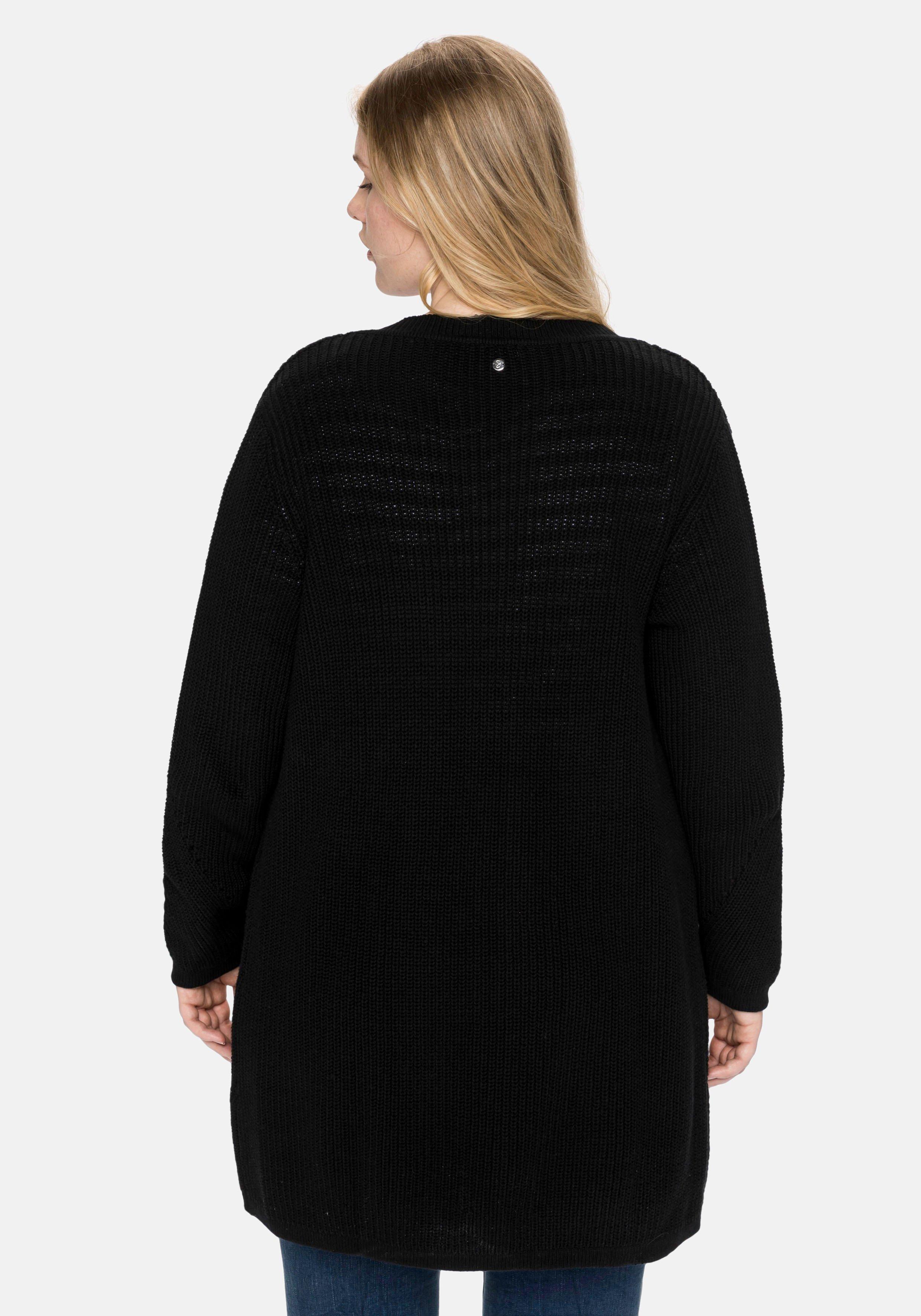 Cardigan aus Grobstrick, in offener Form
