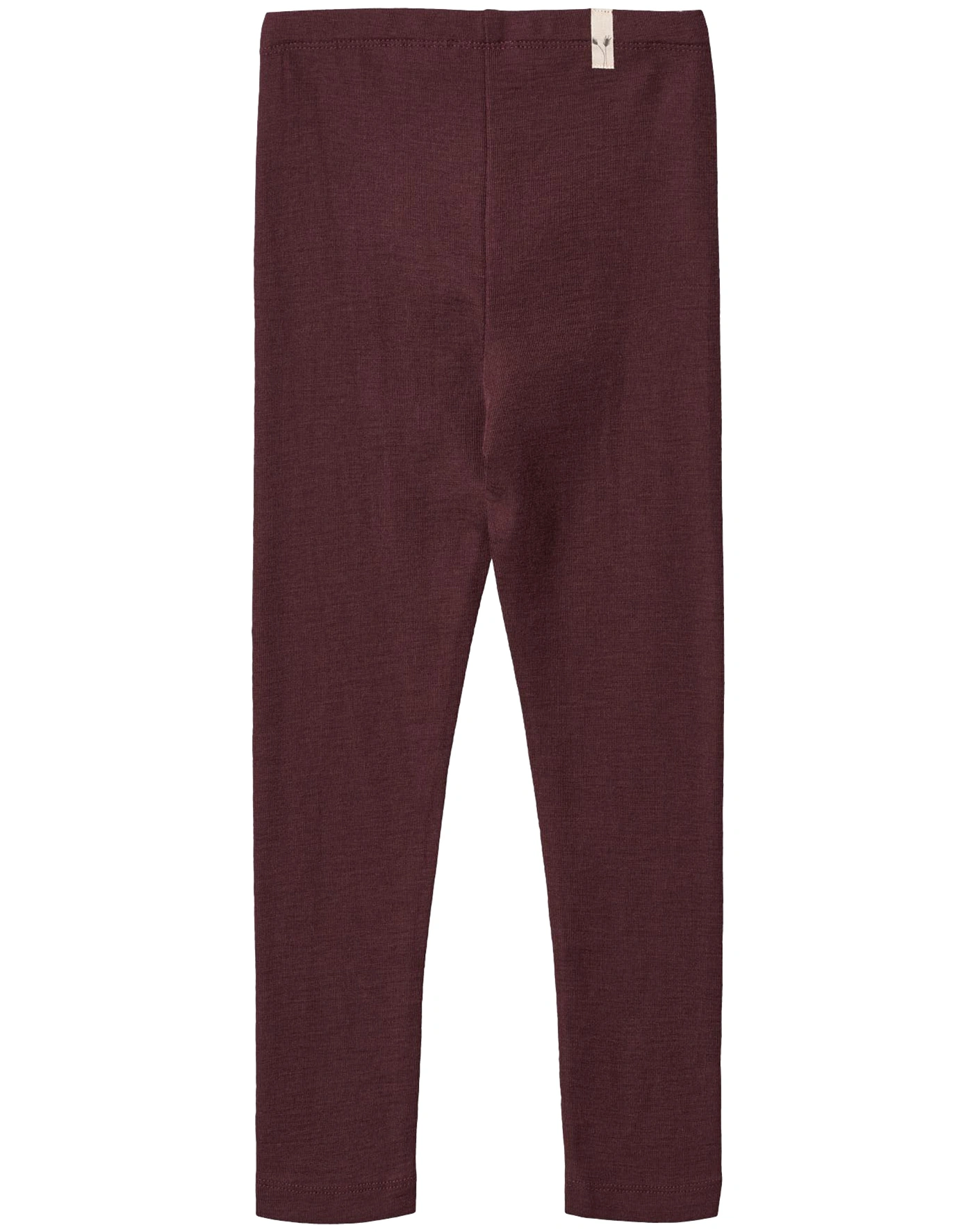Woll-Leggings BASIC in aubergine