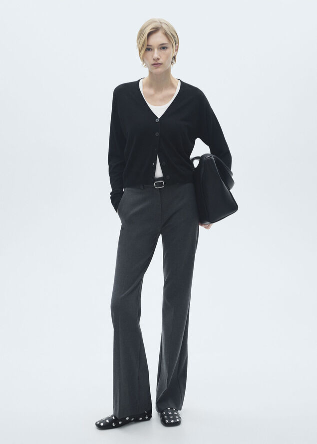 MANGO CARDIGAN. -- LUCCA Black