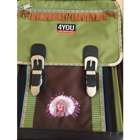 4YOU Große Klappe und viel Dahinter Schulrucksack Indianer