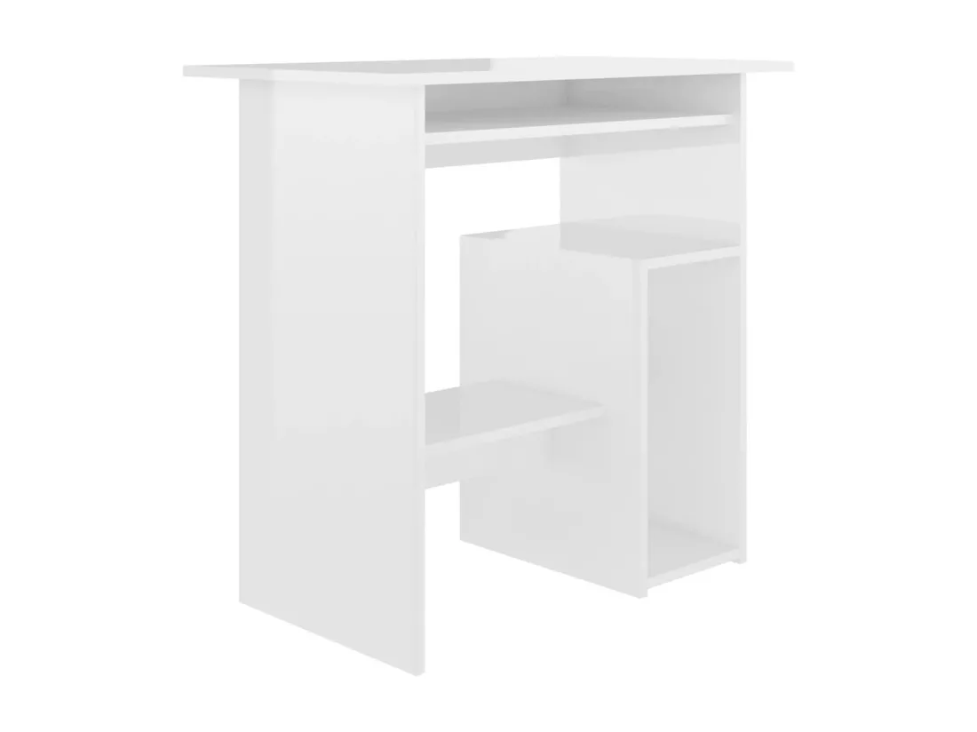 Bureau Blanc brillant 80 x 45 x 74 cm Aggloméré