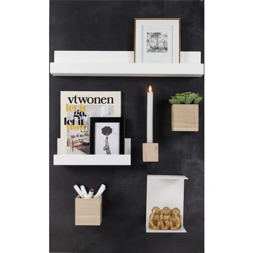 Magnetische boekenplank medium wit