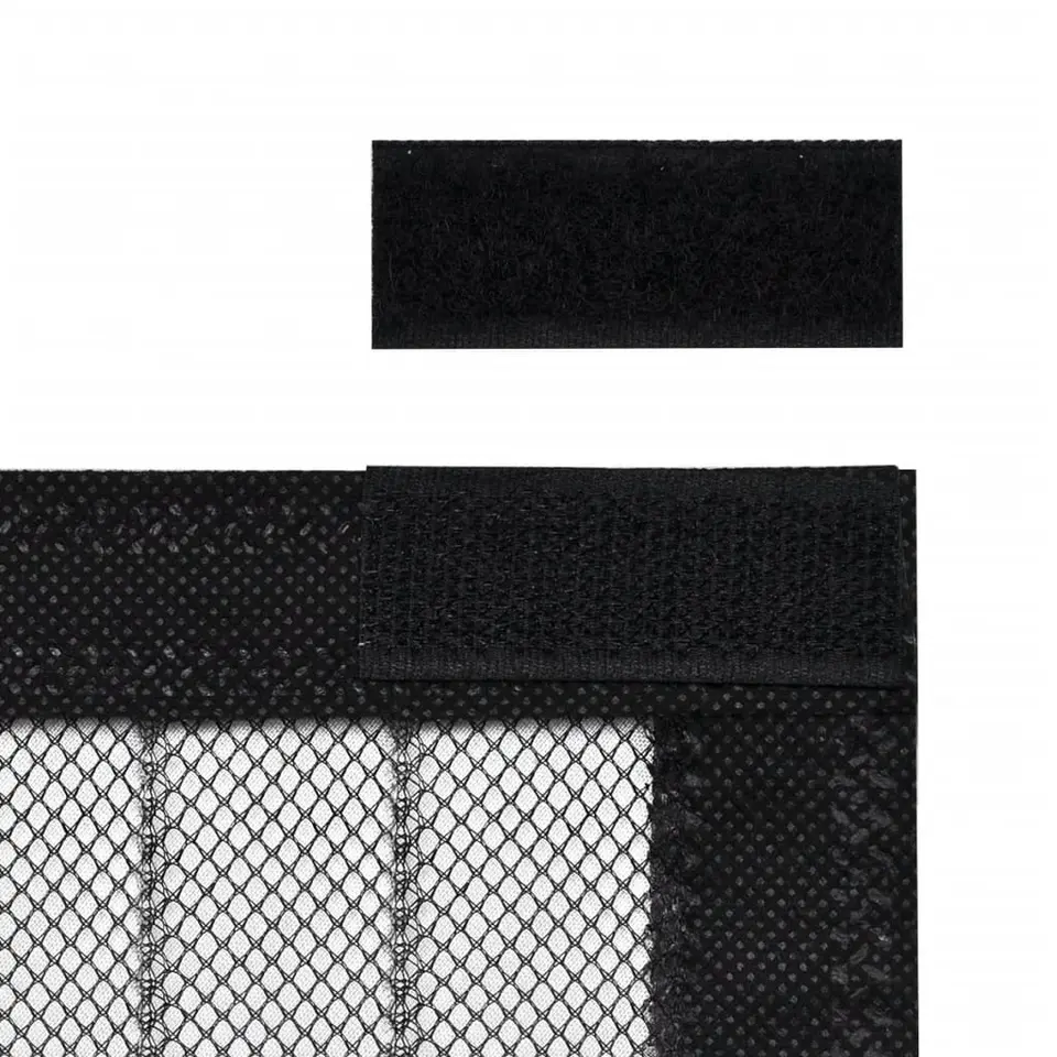vidaXL - Insectengordijn - Zwart - Polyester - 210 x 100 cm