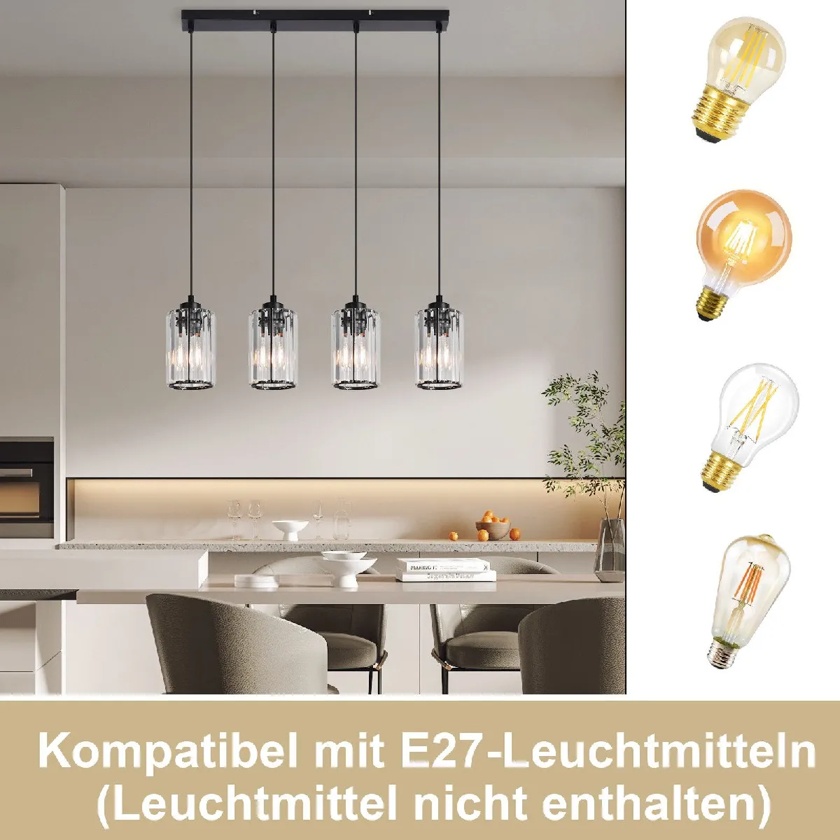 ZMH Lampe Suspendue Moderne