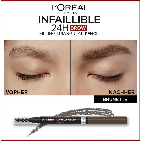 Infaillible 24h Brow Filling Triangular Pencil 5.0 Light Brunette