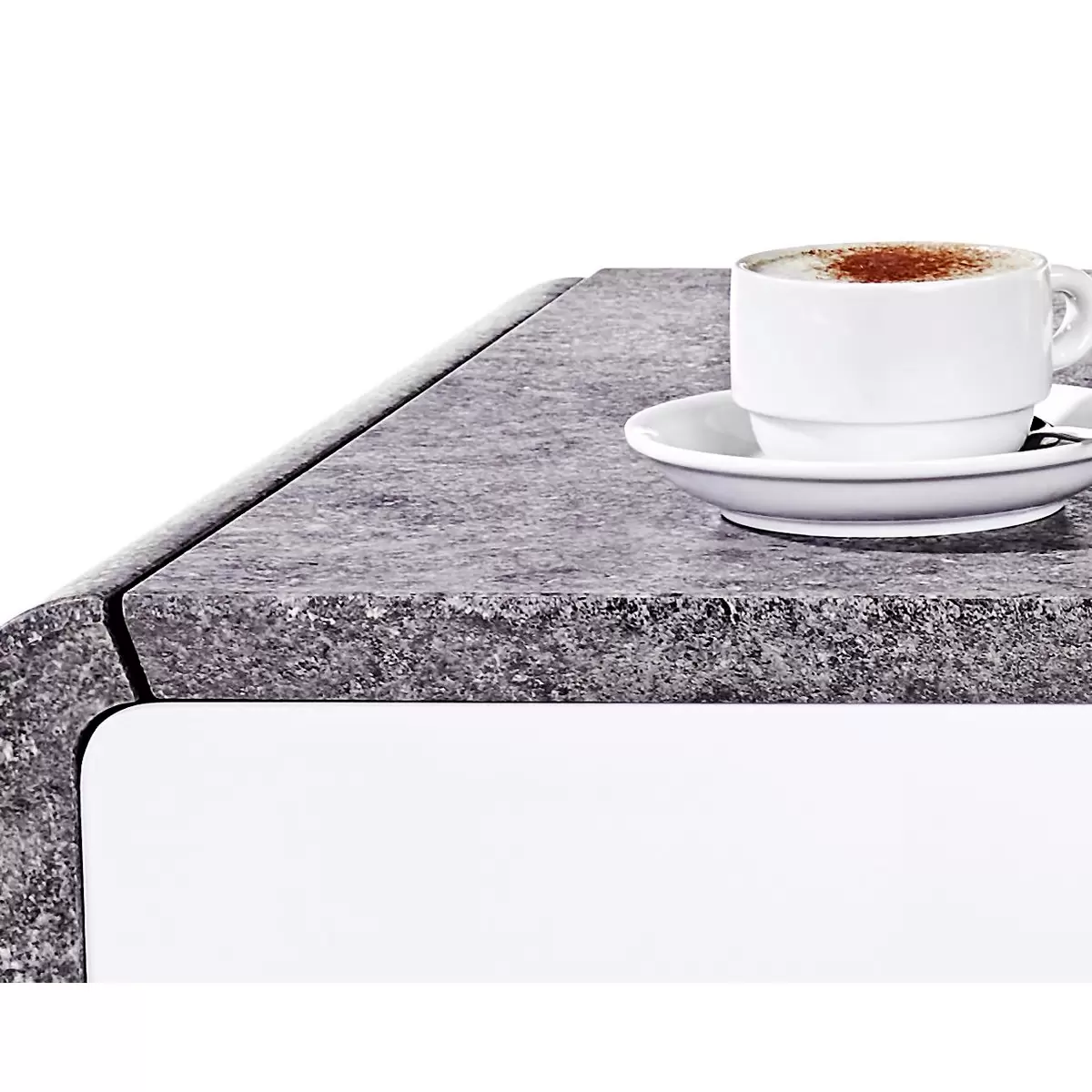 Salontisch Mailand weiss,Betonoptik