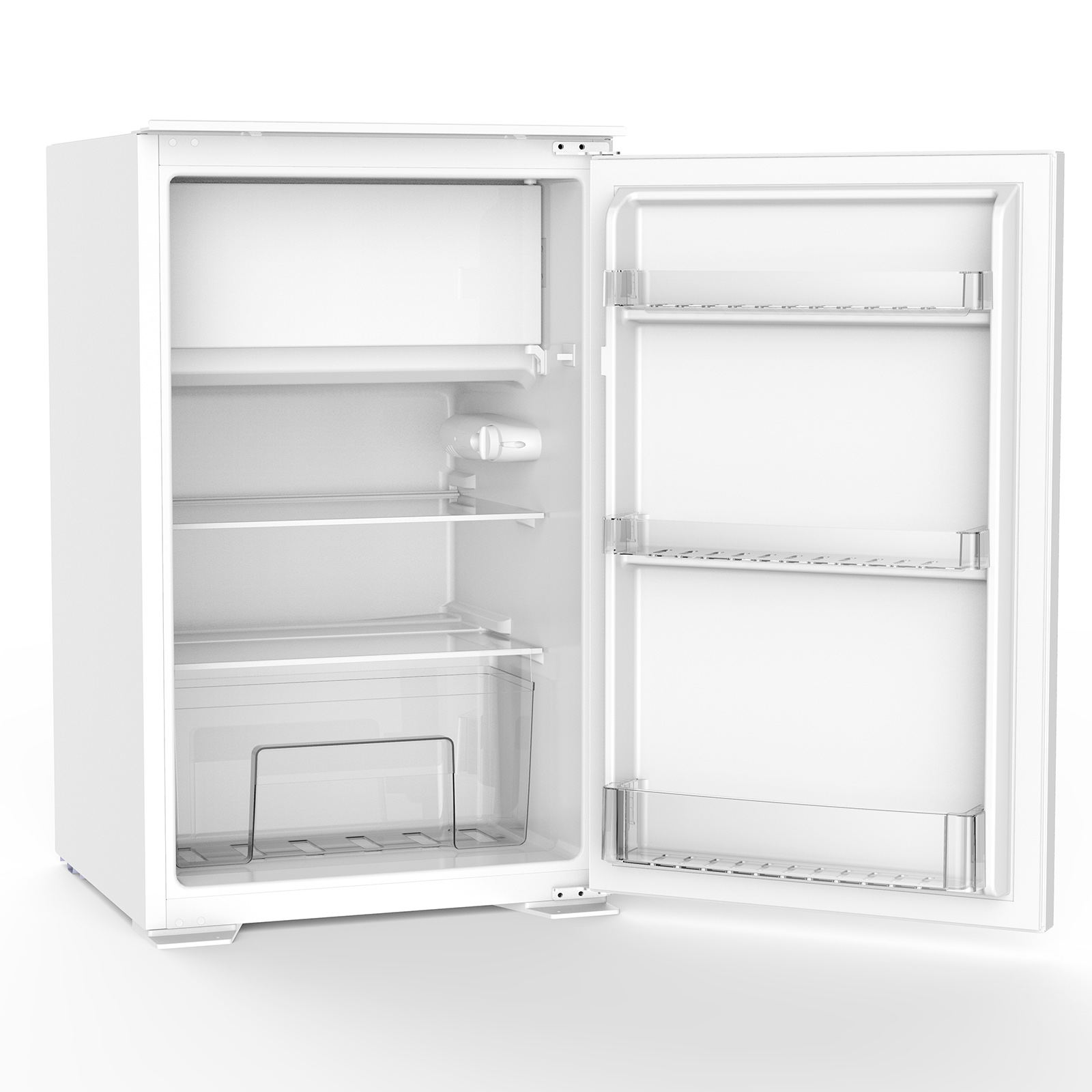 Küchenblock - schwarz matt - Lanzelot Eiche - mit E-Geräten - 260 cm