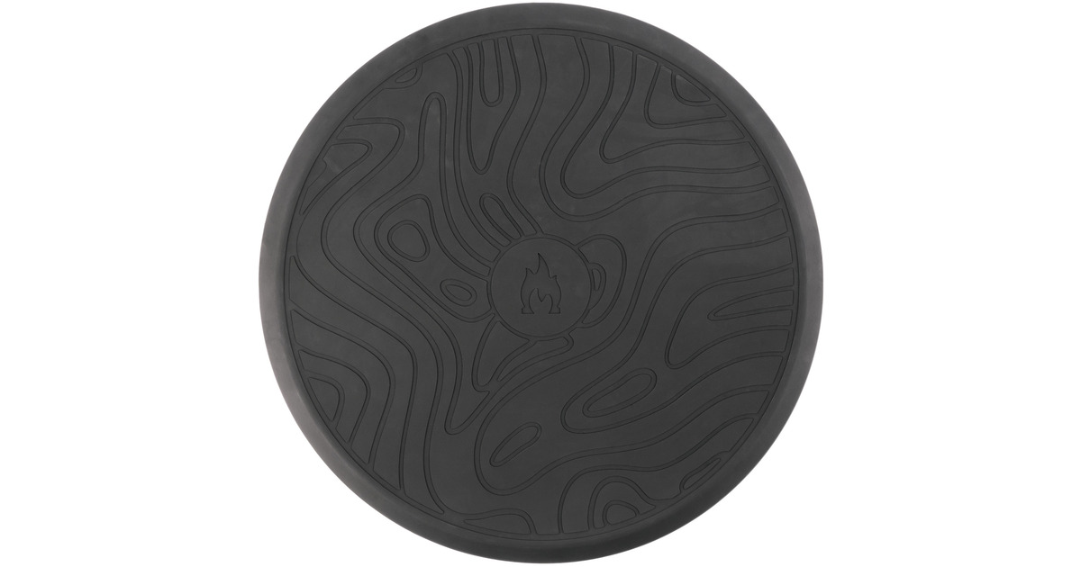 Solo StoveSiliconenmat  (Zwart, Ø 80 cm)
