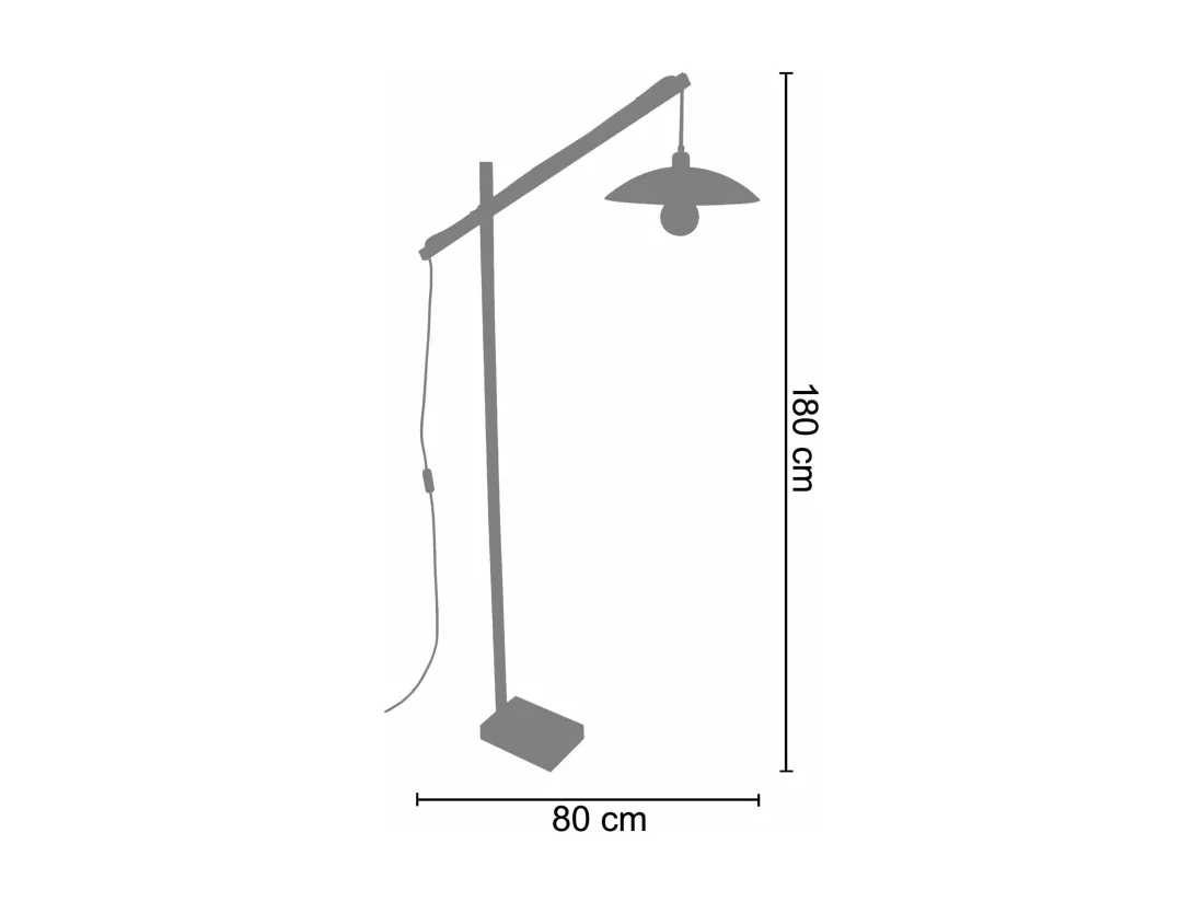 Lampe de bureau articulé bois, métal cuivre 50 cm.