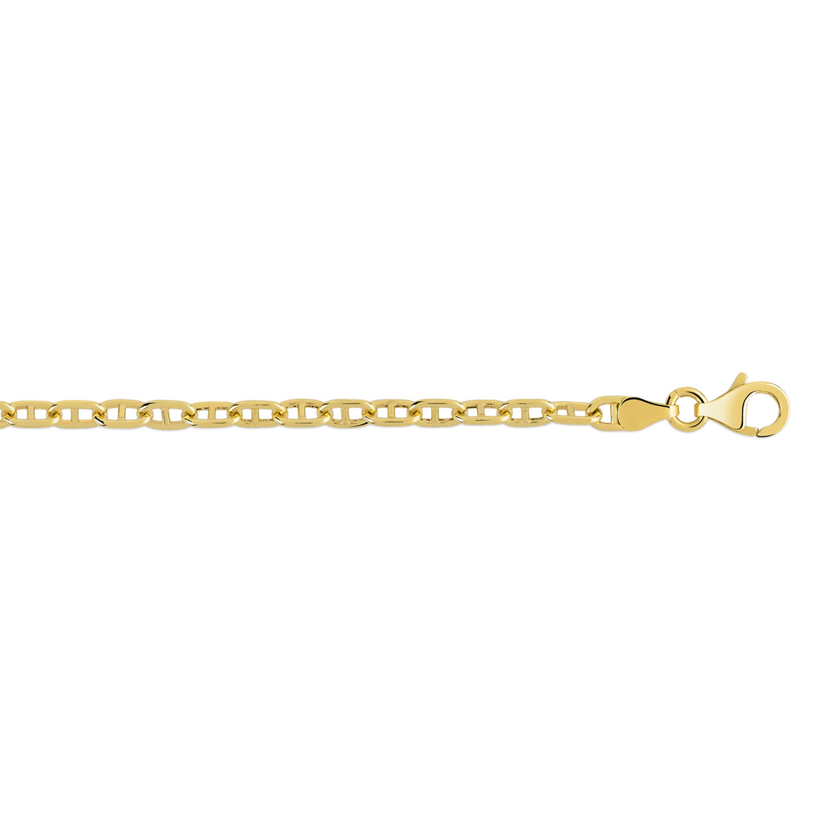 Chaîne or 750 jaune maille marine 55 cm