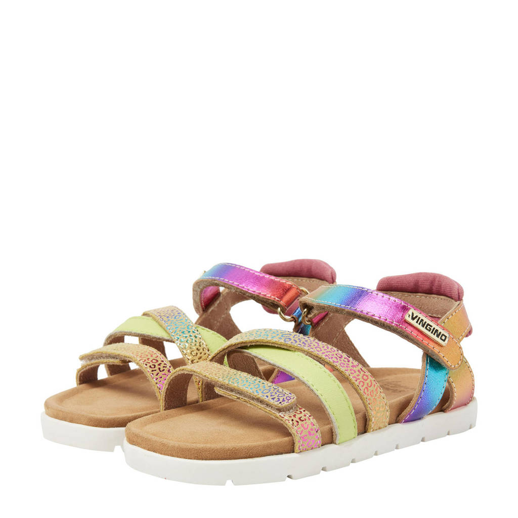 Vingino Florenceleren sandalen roze multi