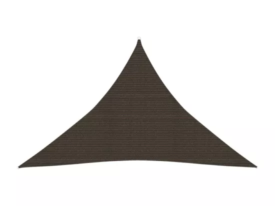 Voile d'ombrage 160 g/m² Marron 2,5x2,5x3,5 m PEHD