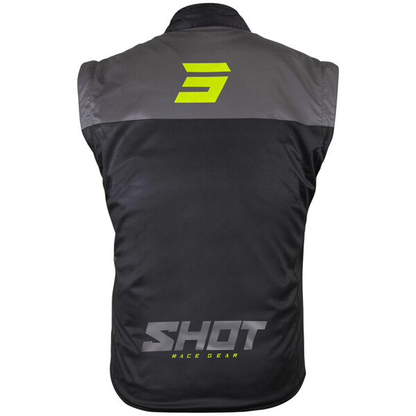 Shot - Veste Bodywarmer Lite Noir / Jaune fluo