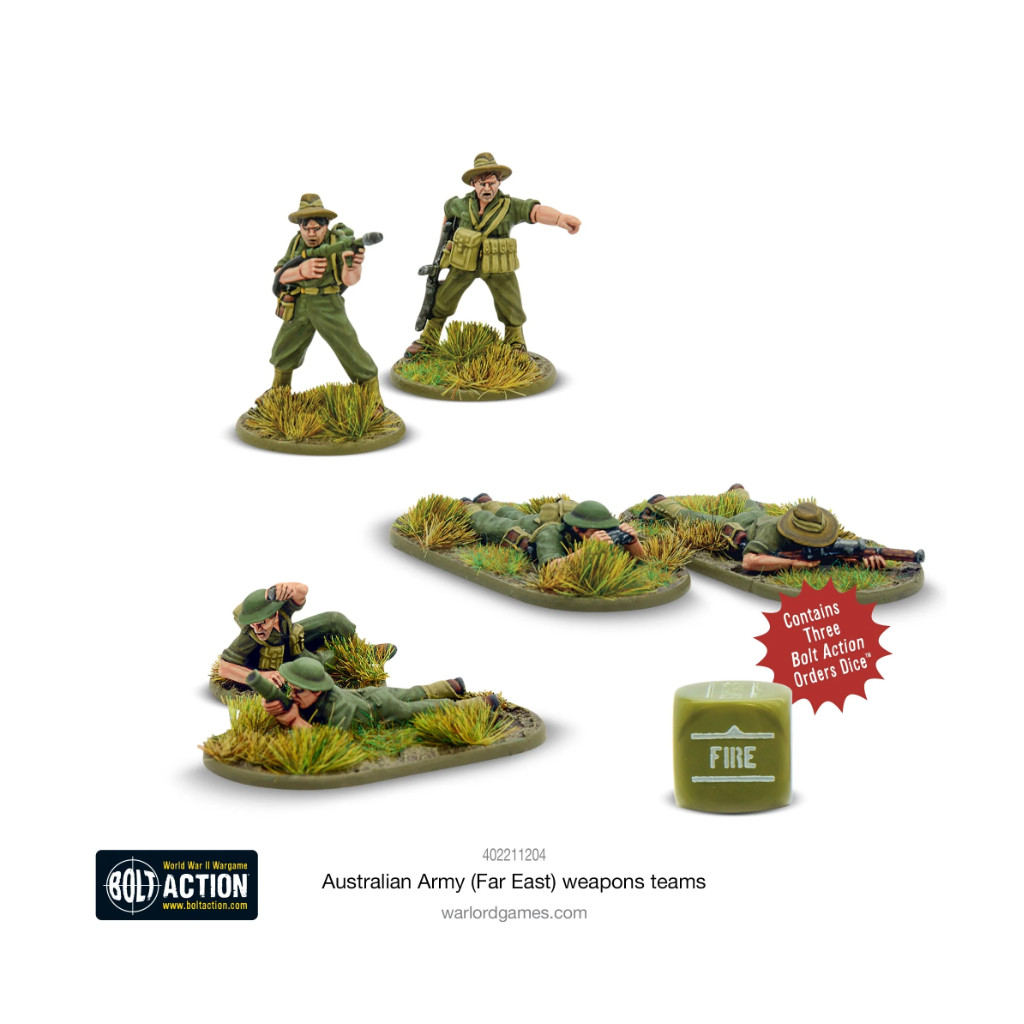 Bolt Action - Australian Army (Far East) Weapons Teams