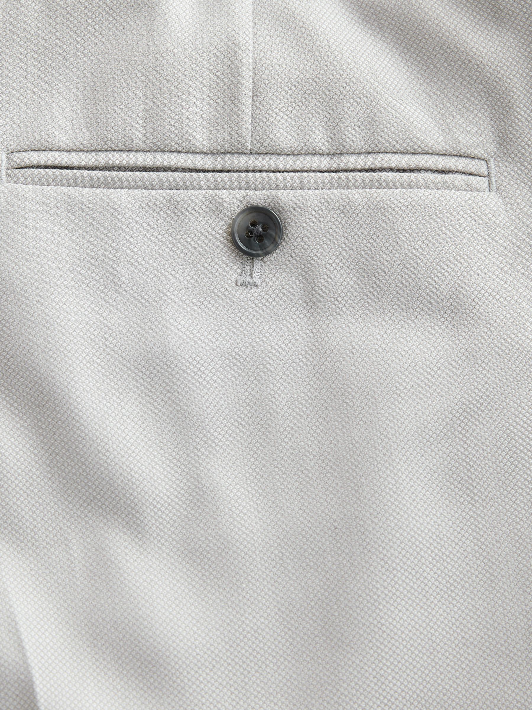 Neutraal - Slim Fit - Kostuum met textuur: broek