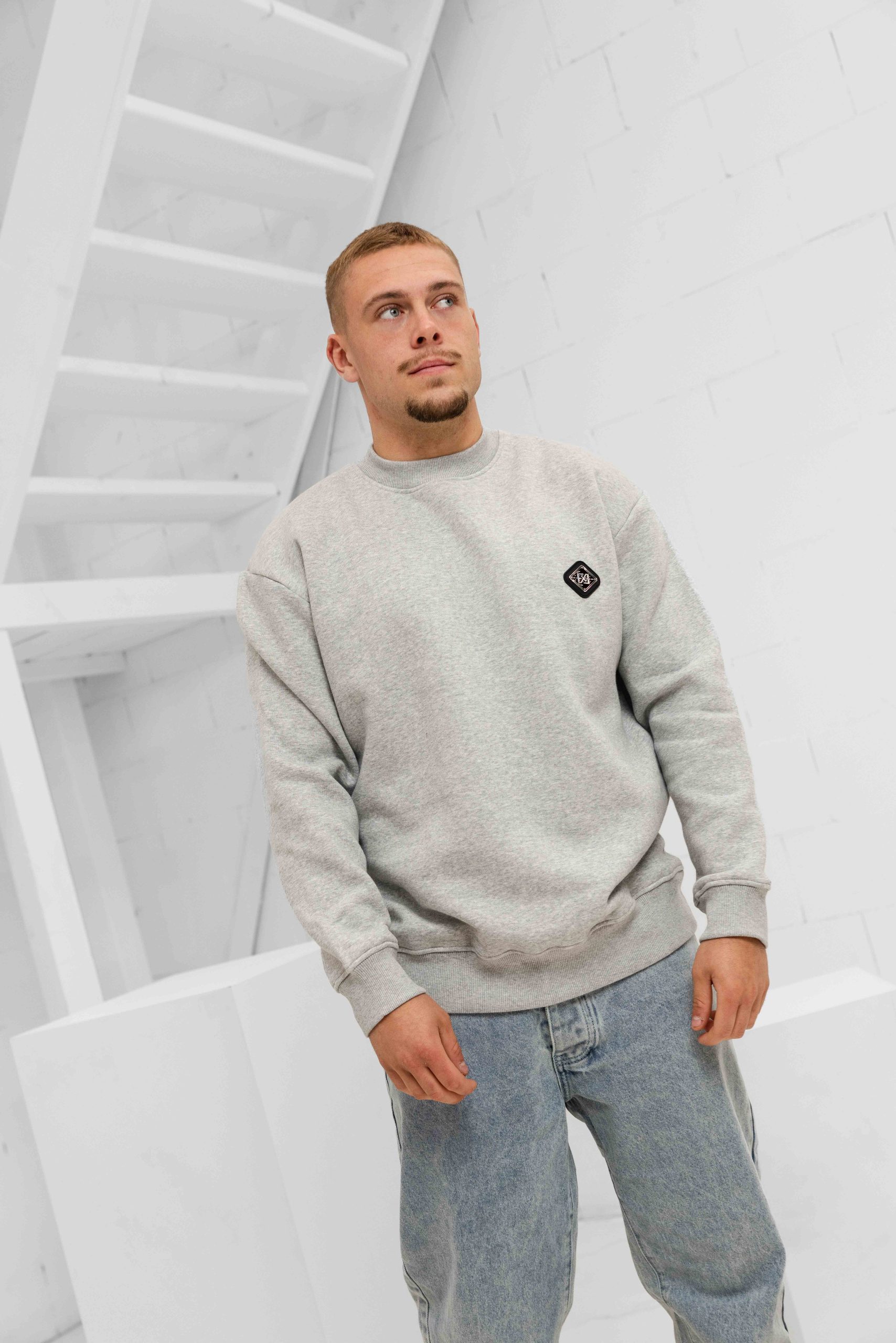 XPLCT Plate Sweater Heren Grijs