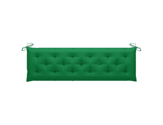 VIDAXL - Galette de chaise Coussin de banc de jardin vert 180x50x7 cm tissu