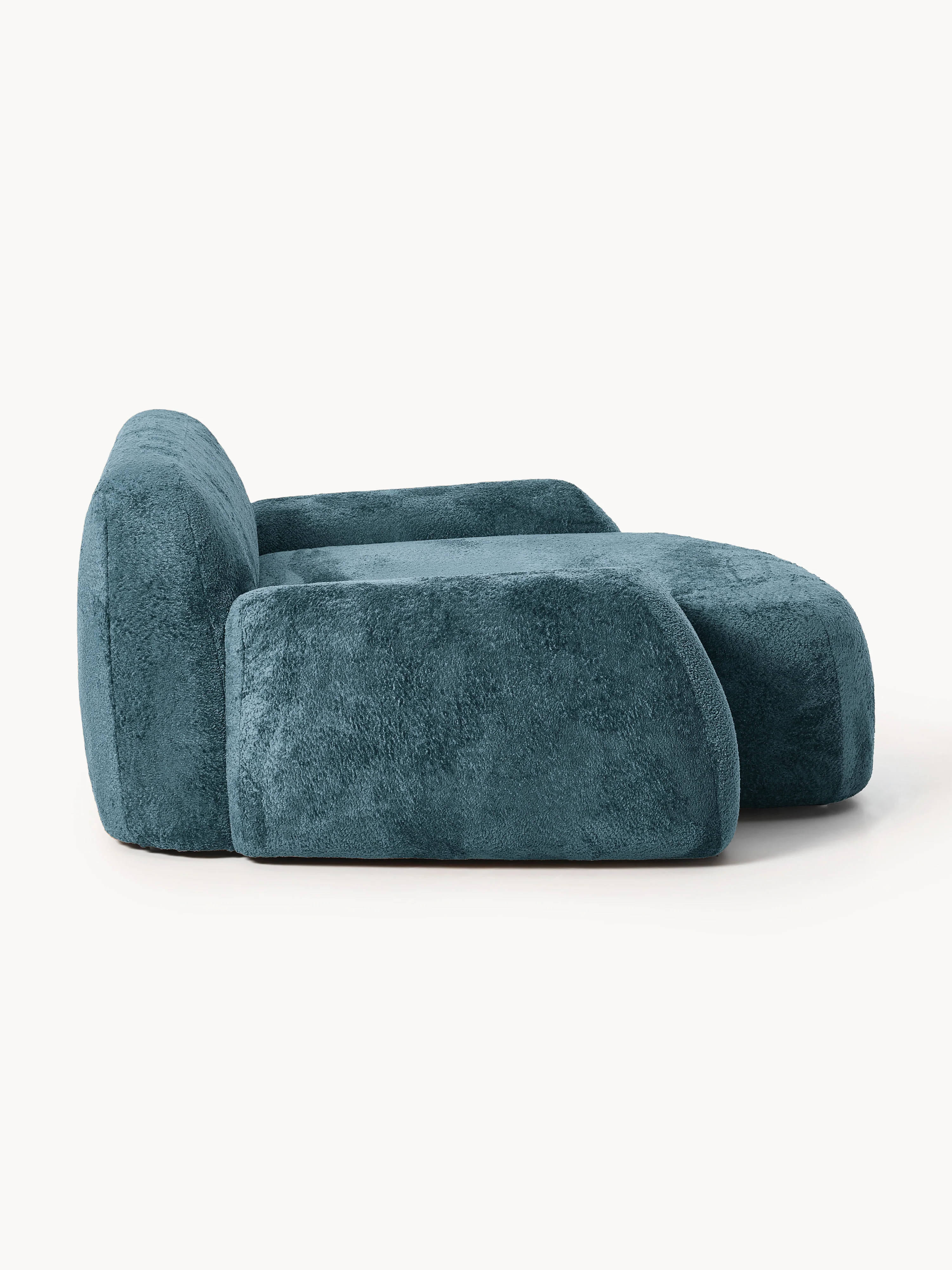 XL teddy bouclé loungestoel Wolke