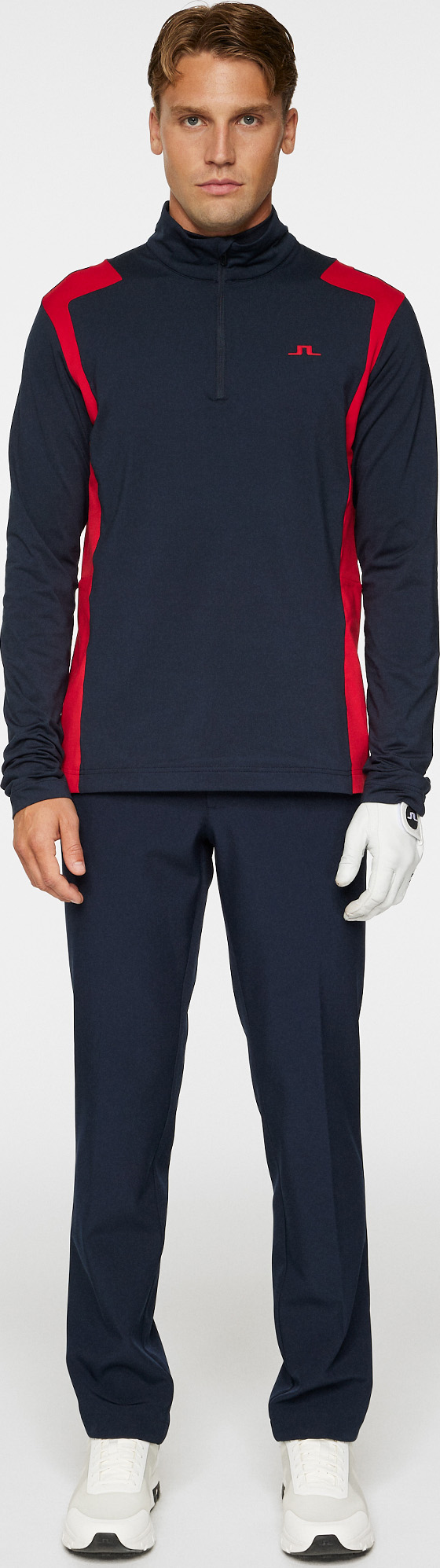 Lukas Quarter Zip Mid Layer Herre Barbados Cherry