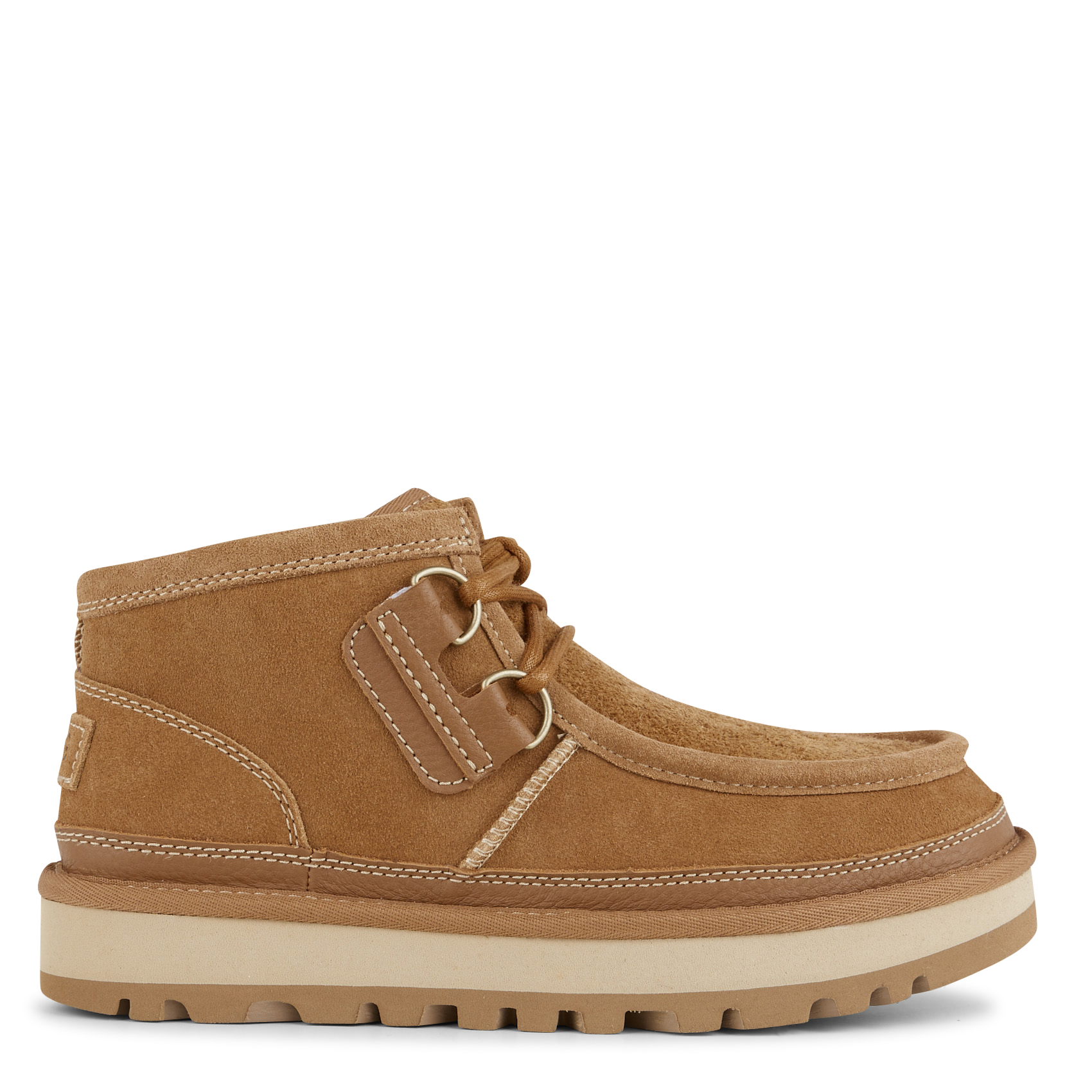HAYDEN MOC - Boots crantées à lacets| Marron