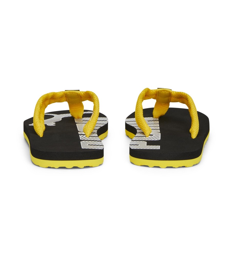 Sandálias Puma Epic Flip v2 PS Amarelas e Pretas