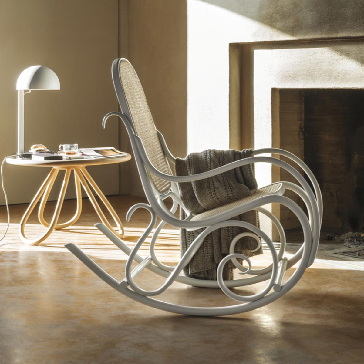 Schommelstoel Felicia Thonet Zwart