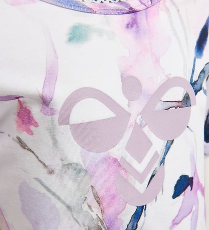 Hummel T-Shirt - HMLNaja - Aquarell m. Logo