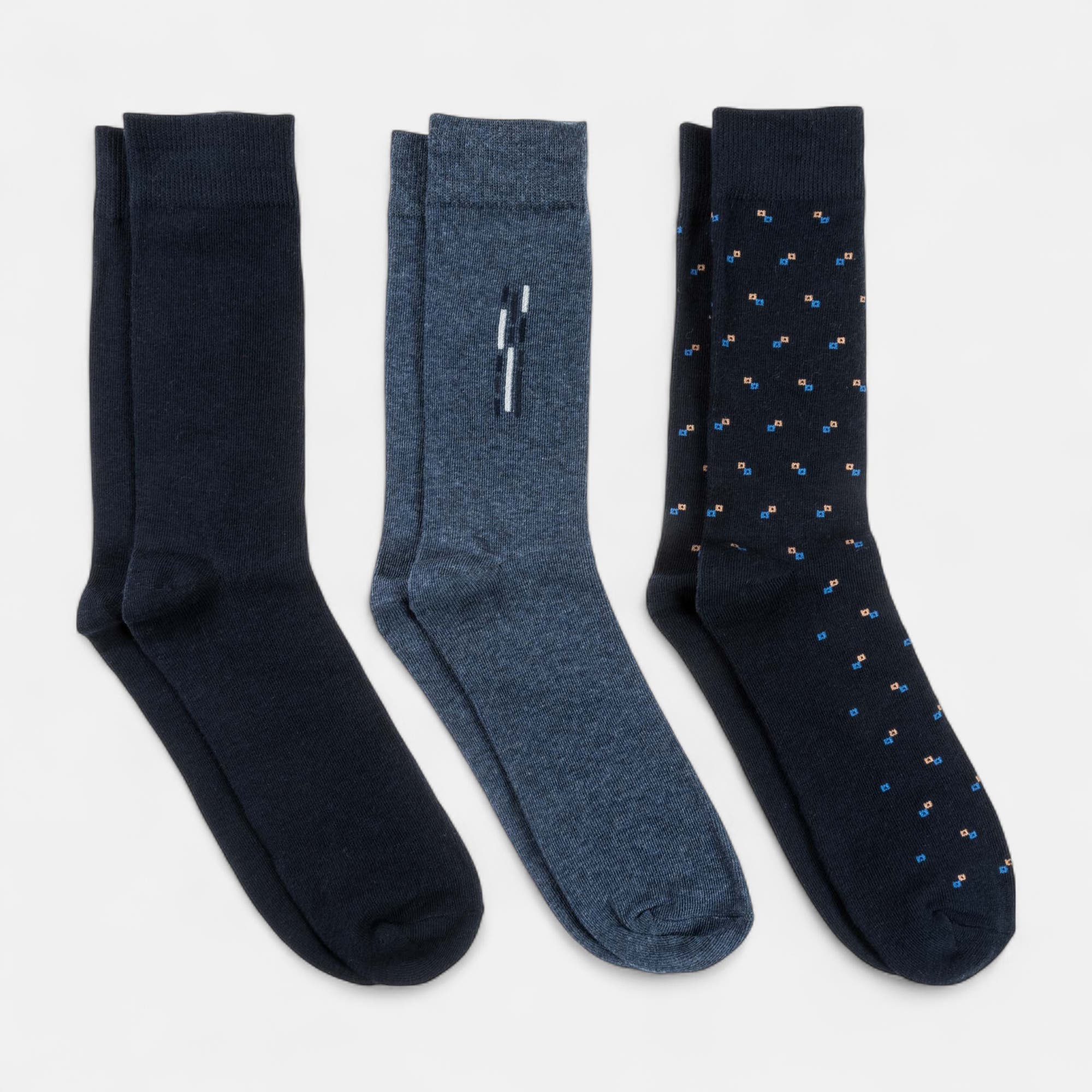 Chaussettes Homme bleu marine