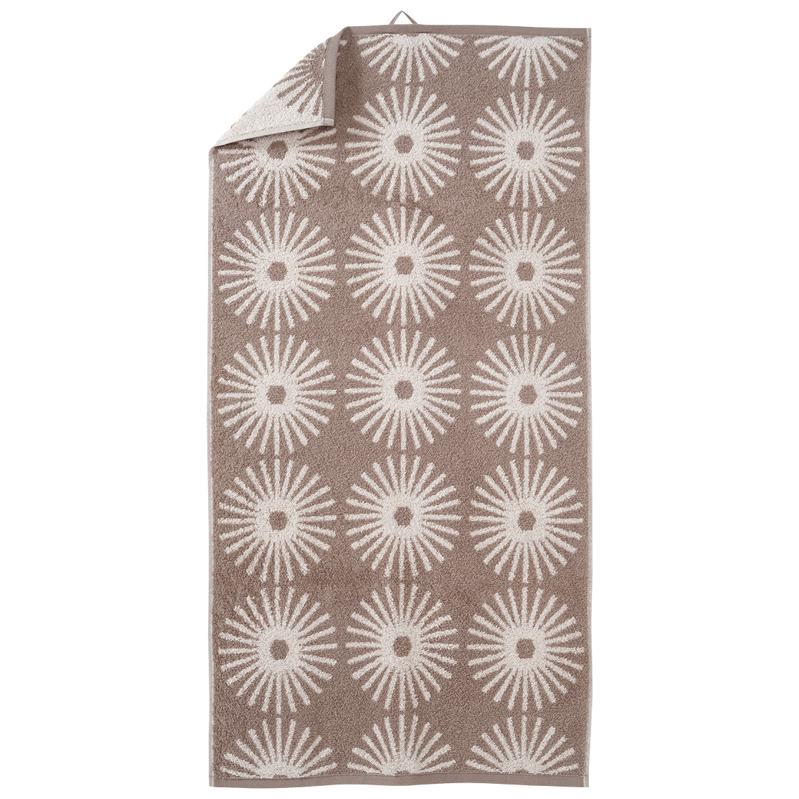 My Home Handtuch mit Sonnen-Muster taupe