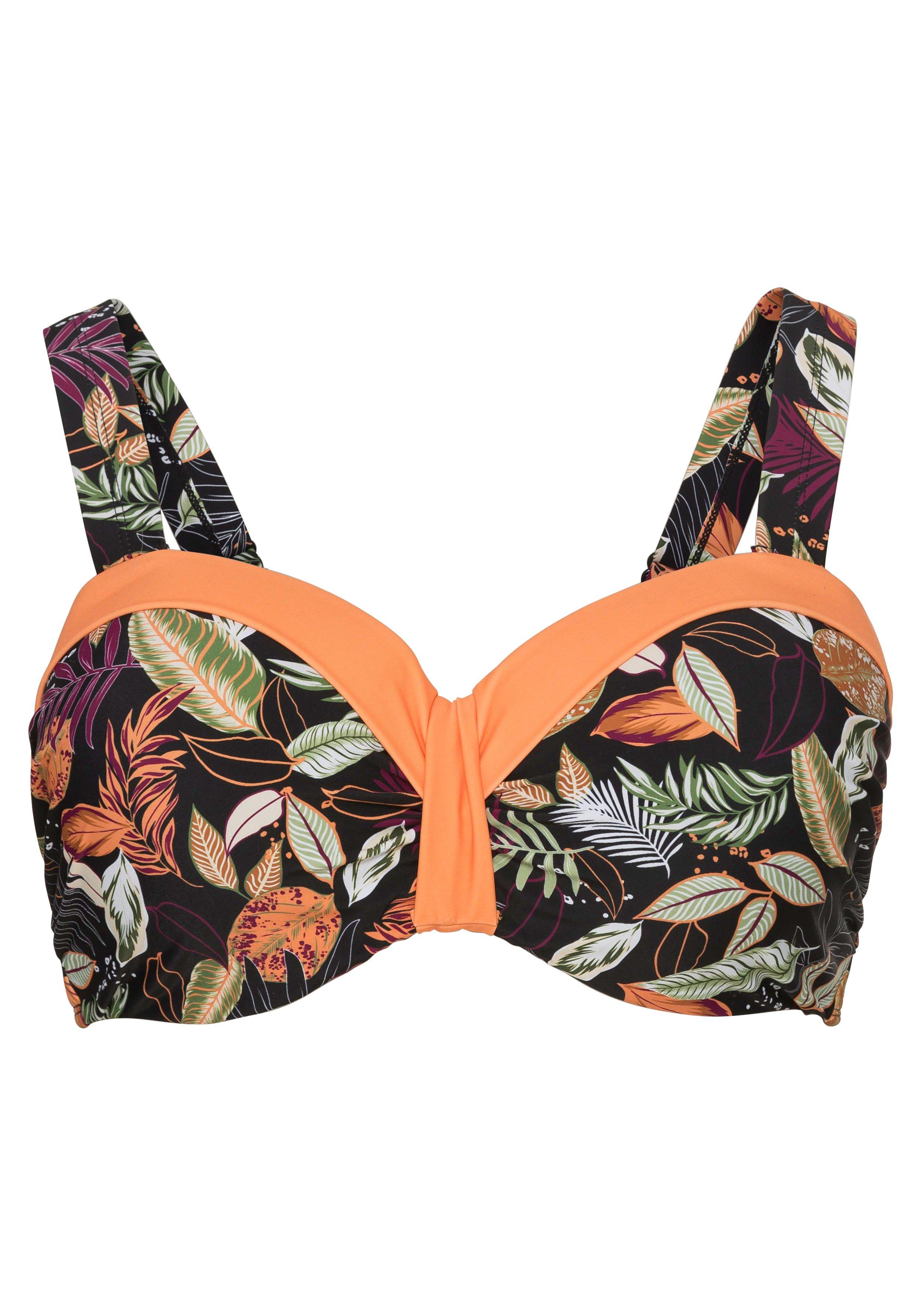 Bikini-Oberteil mit wattierten Cups, Mix & Match
