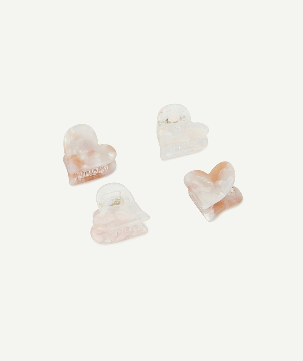 LE LOT DE 4 PINCES CRABES EN FORME DE COEURS