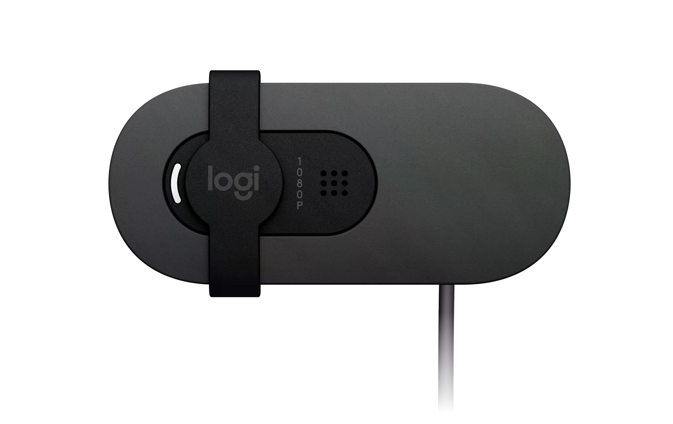 Webcam Brio 105 Full HD 1080p 30 fpsEine Full HD-Business-Webcam mit 1080p, automatischem Lichtausgleich und integrierter Abdeckblende