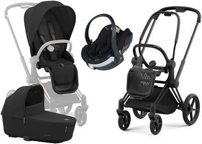 Cybex Priam Duovogn inkl. BeSafe iZi Go Modular X2, Sepia Black/Matt Black