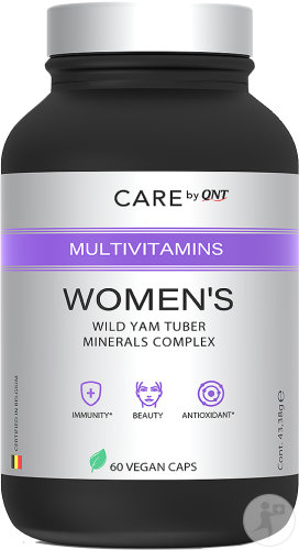 QNT Care Multivitamin Women's Complément Alimentaire Multivitamines/Multiminéraux Végan 60 Capsules